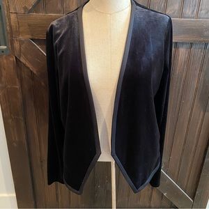 Target Mossimo faux velvet dressy jacket, size L